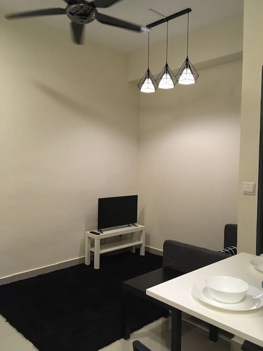 The living area.
