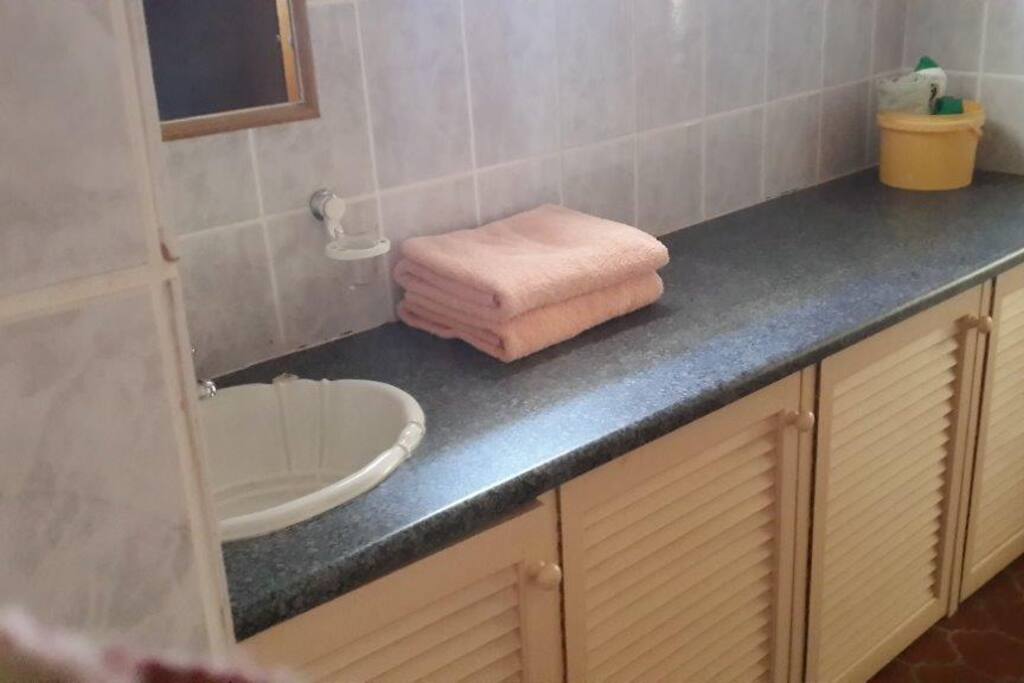 Bathroom on Suite with shower.
