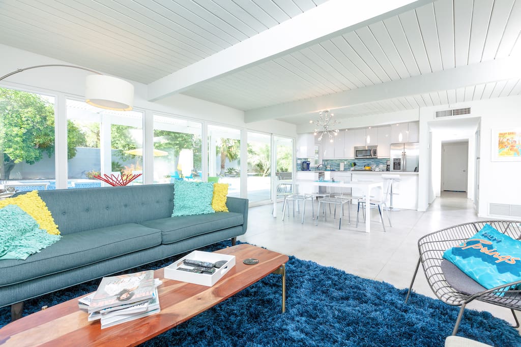 Mid Century Modern inspired style everywhere.