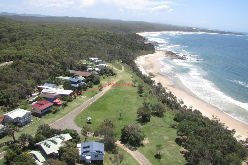 Point View's headland location catches cooling summer breezes