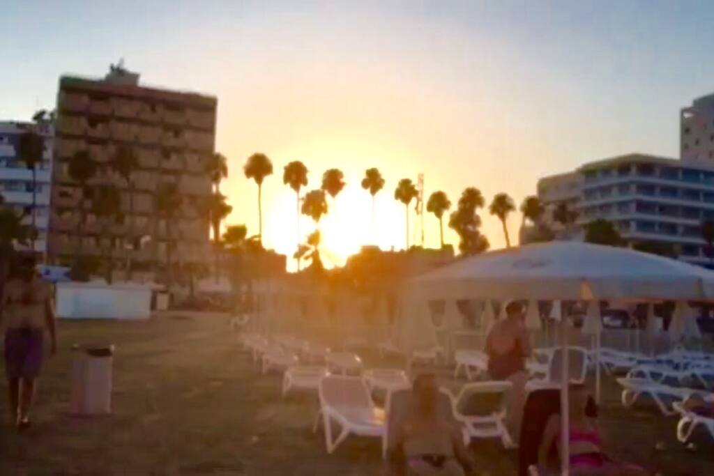 Beautiful sunset from the beach