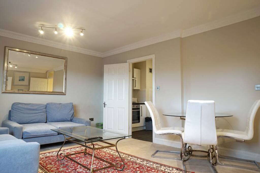 Semi open plan living area