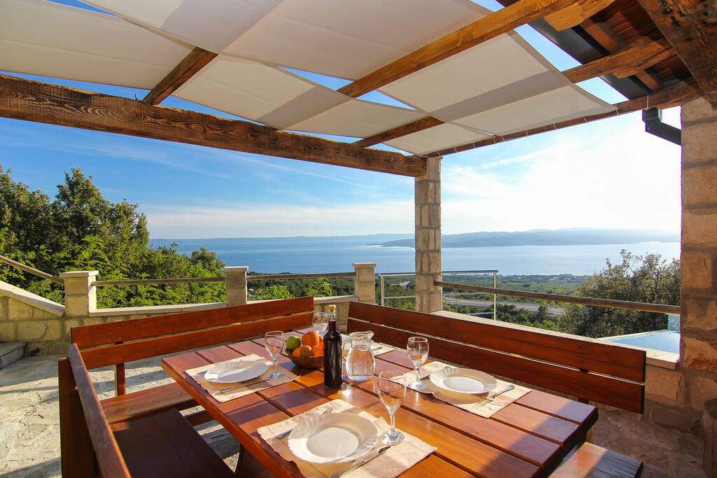 Villa Dado Bast sea view from terrace