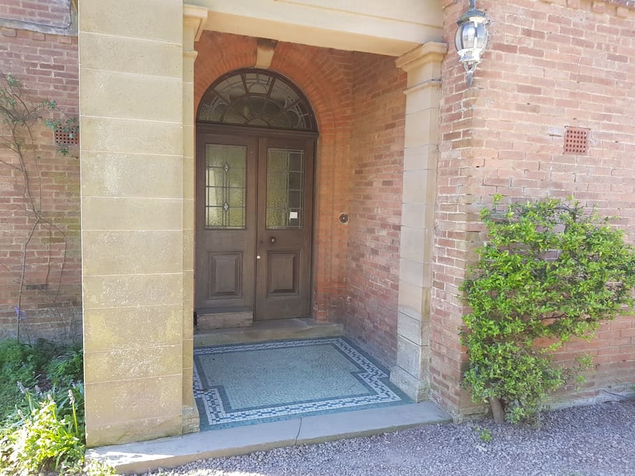 Elegant front entrance