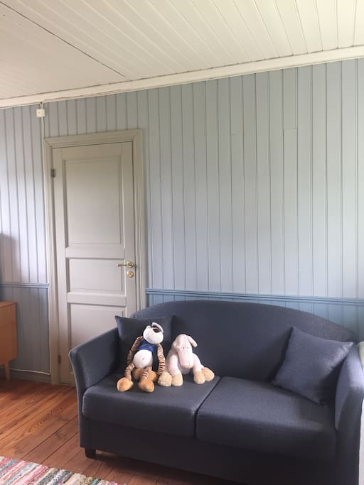 Bäddsoffa i köksdelen 1.20