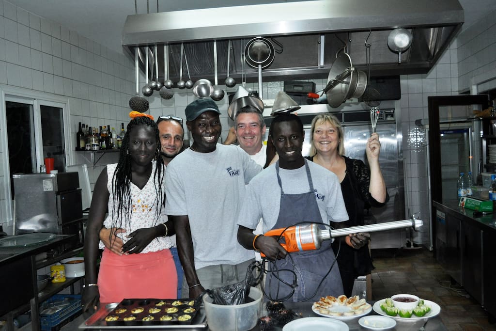 Eric, le Chef de cuisine, et son équipe
