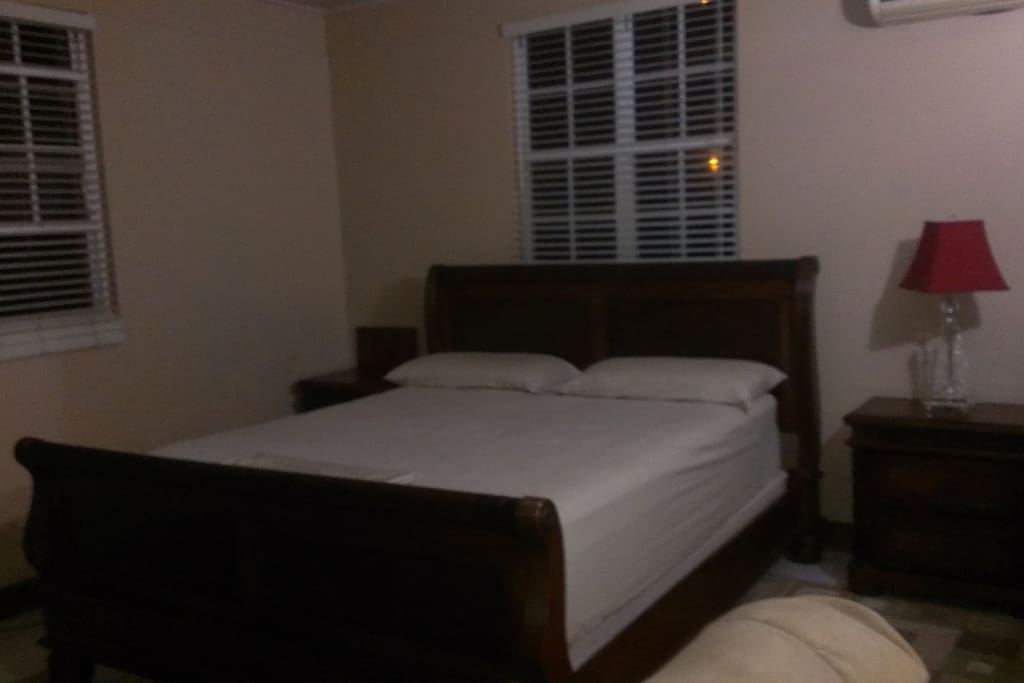 Master bedroom king size bed