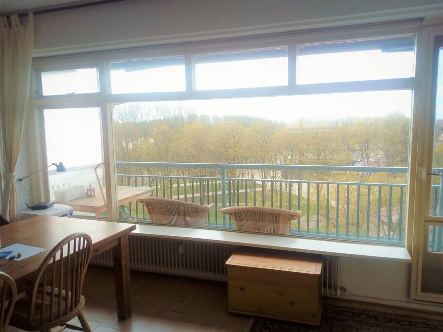 Living room and balcony