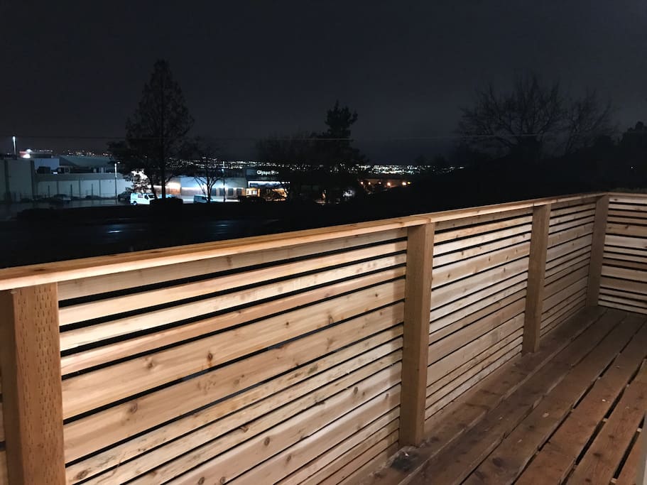Outside deck and south view