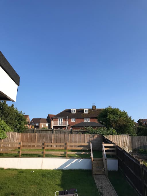View of back garden from upstairs