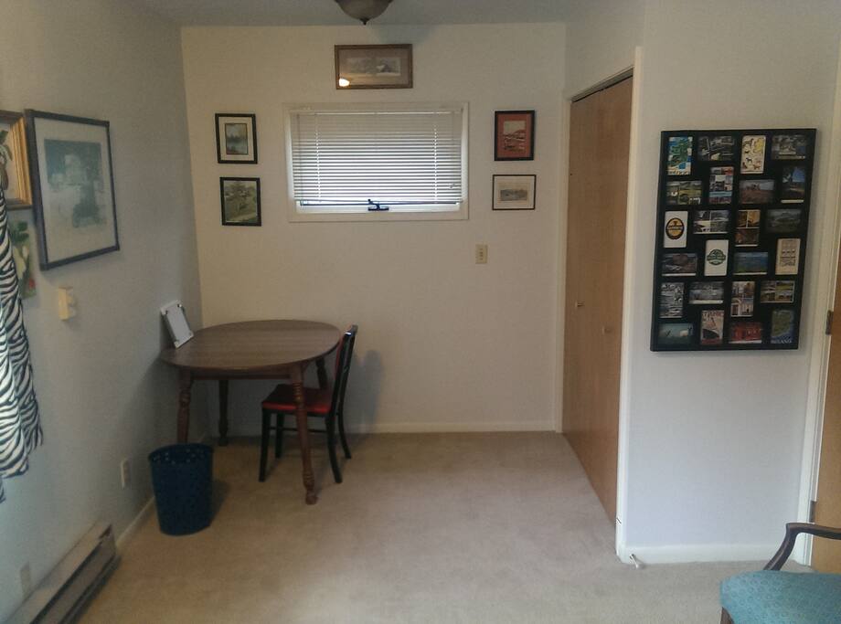 Space to spread out and journal, read, or watch movies.