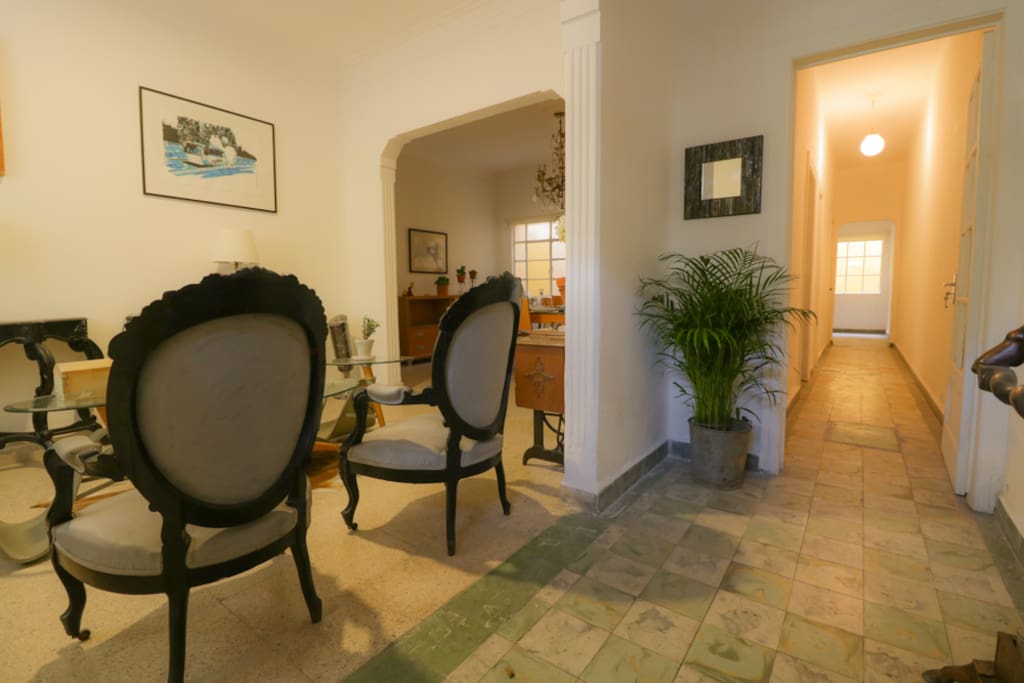 The apartment is located on the ground floor so it it is very easy to unload your luggage and groceries.