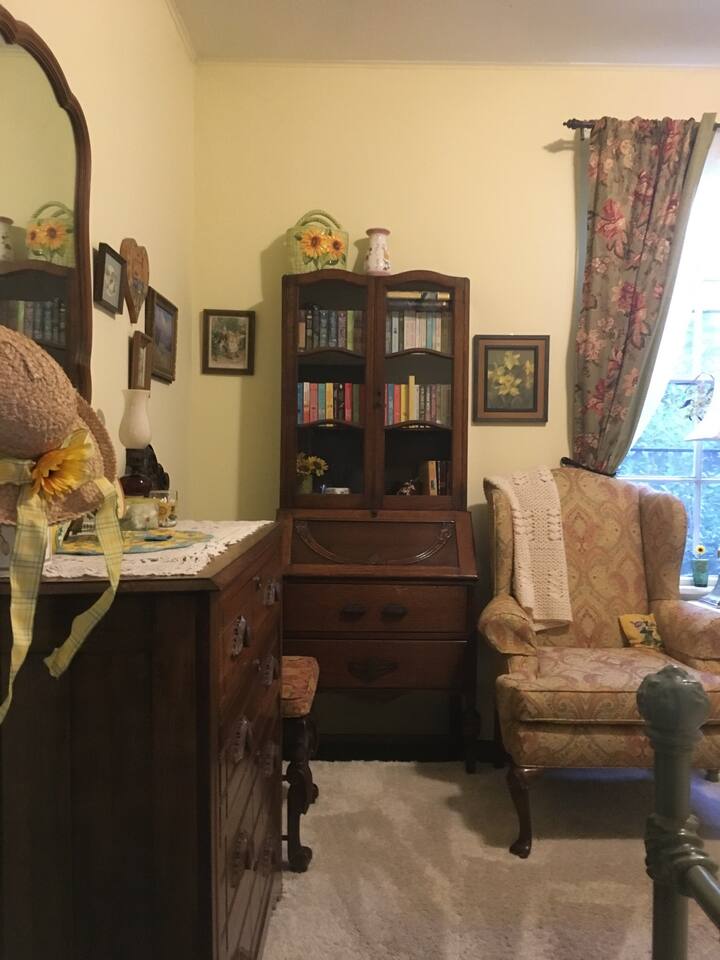 Dresser, Desk and Wing Chair in Sunflower  Room 