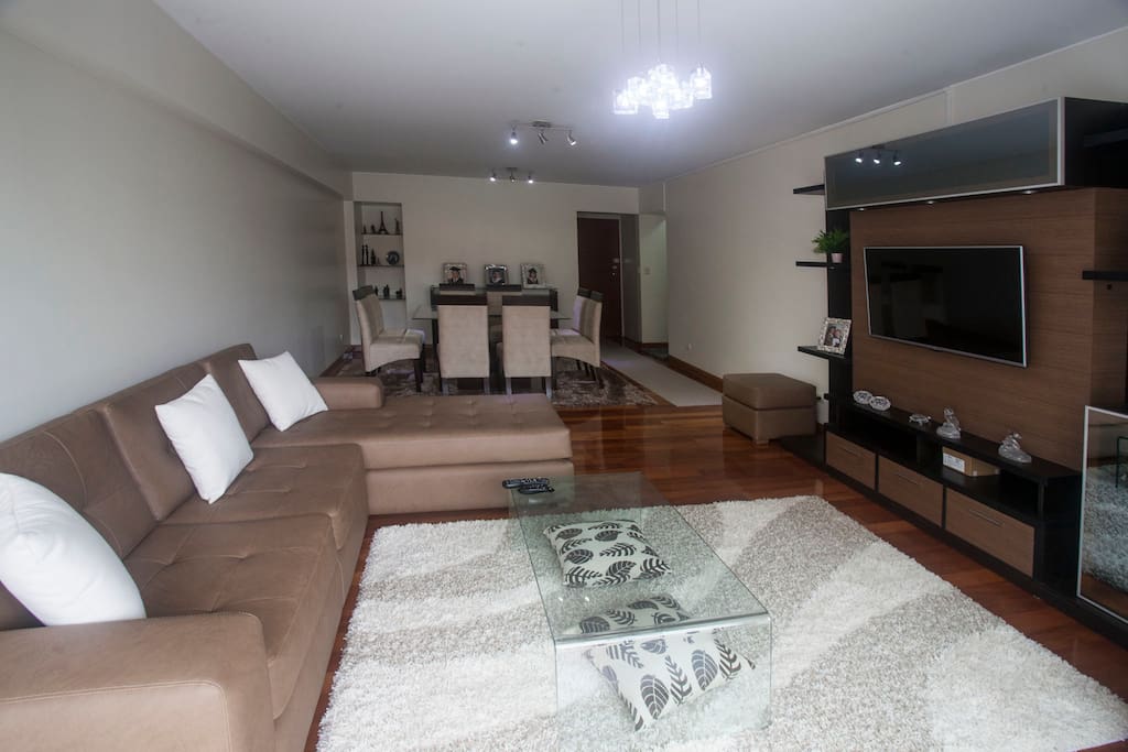 Living room with TV.