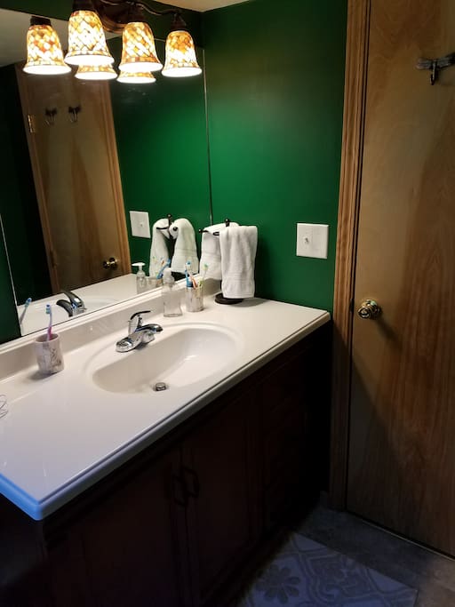 Updated upstairs half-bath