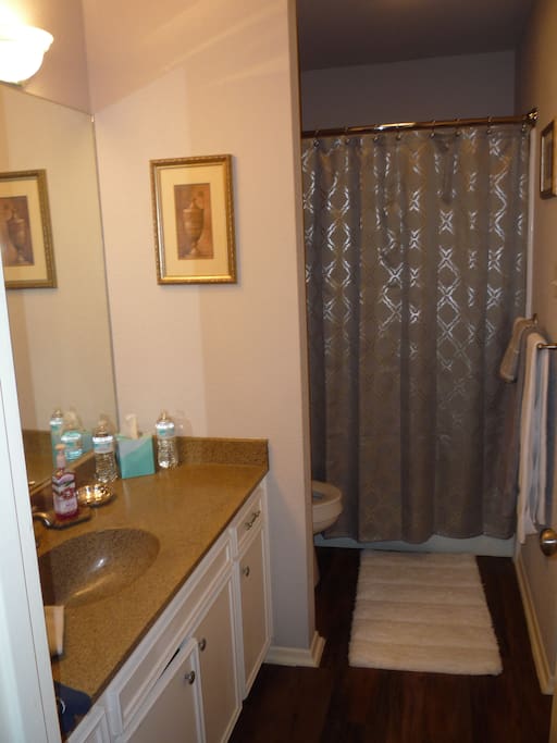 Your private bathroom with shower