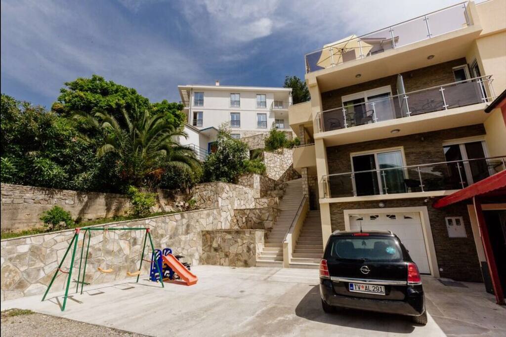The Dream Vacation Apartment building.