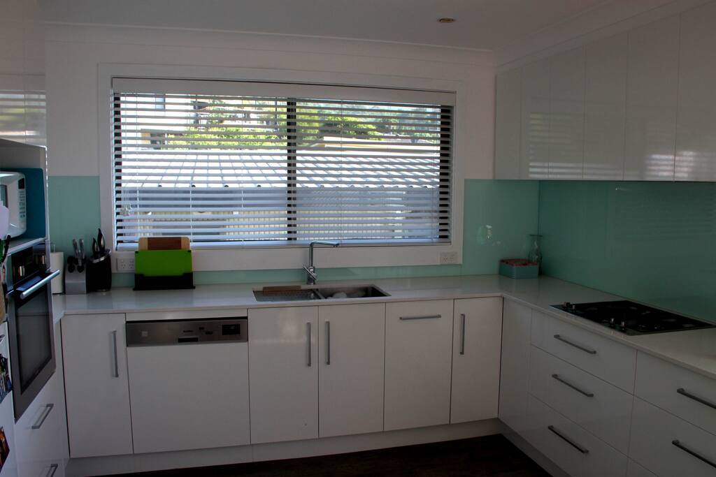 Modern kitchen with full amenities