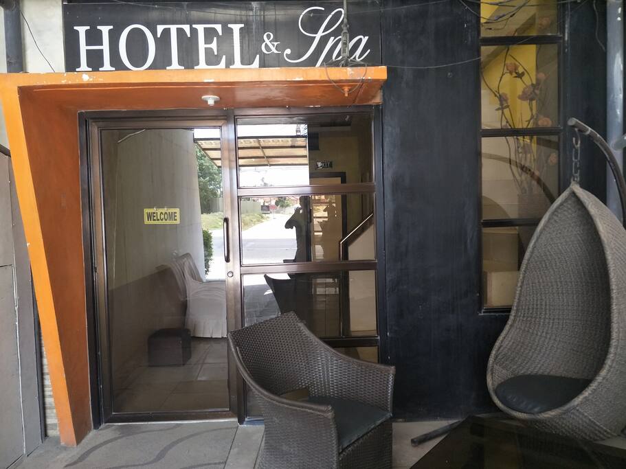 Hotel's Front Door Entrance