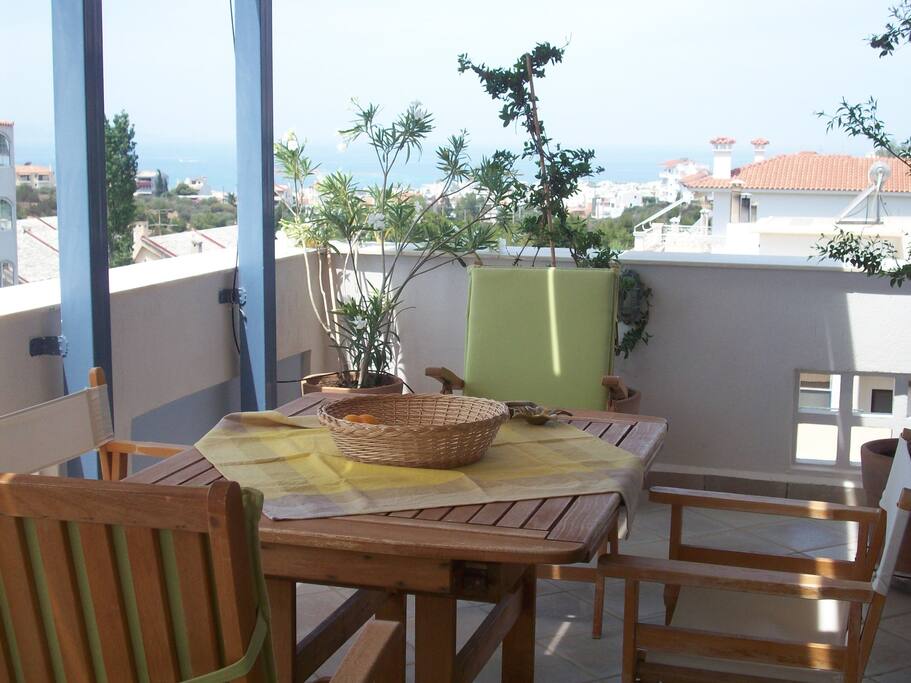 Balcony view to the sea