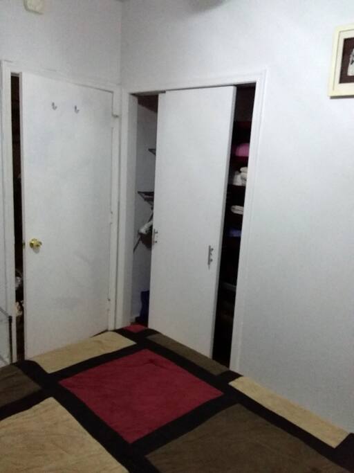 Closet for your use and with extra towels, blankets