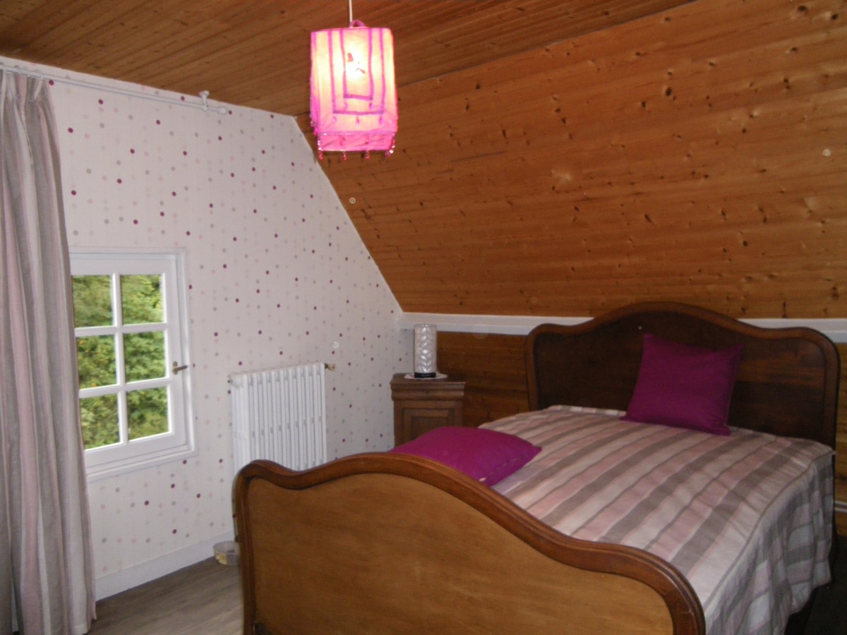 dormitorio individual con 1 cama doble