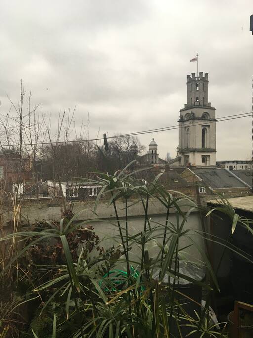 Great views including a Hawksmoor church