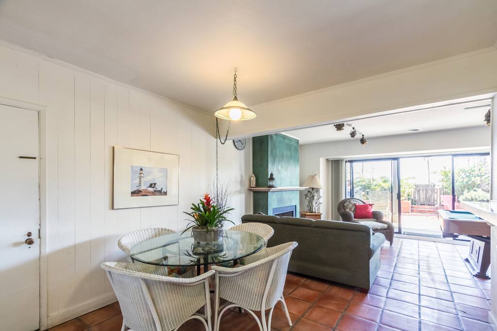 Ground Floor Family Room opens to Enclosed Patio