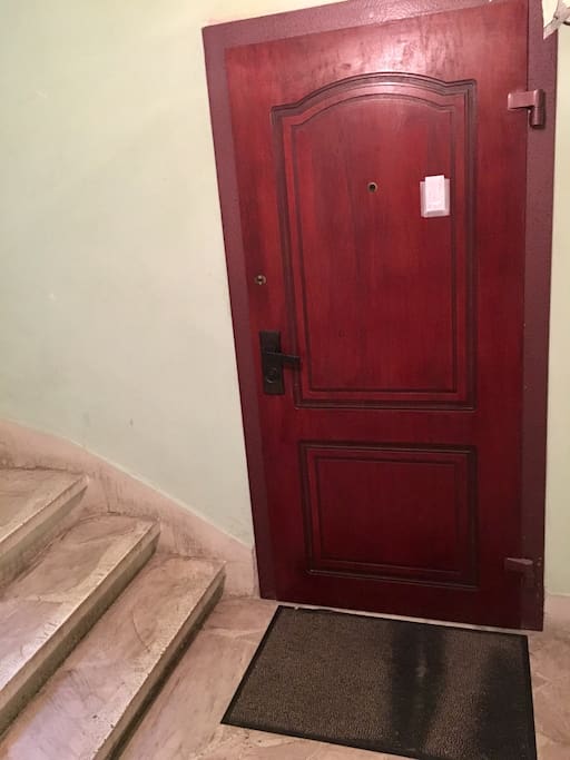 My door. It's the right one as you come from the elevator