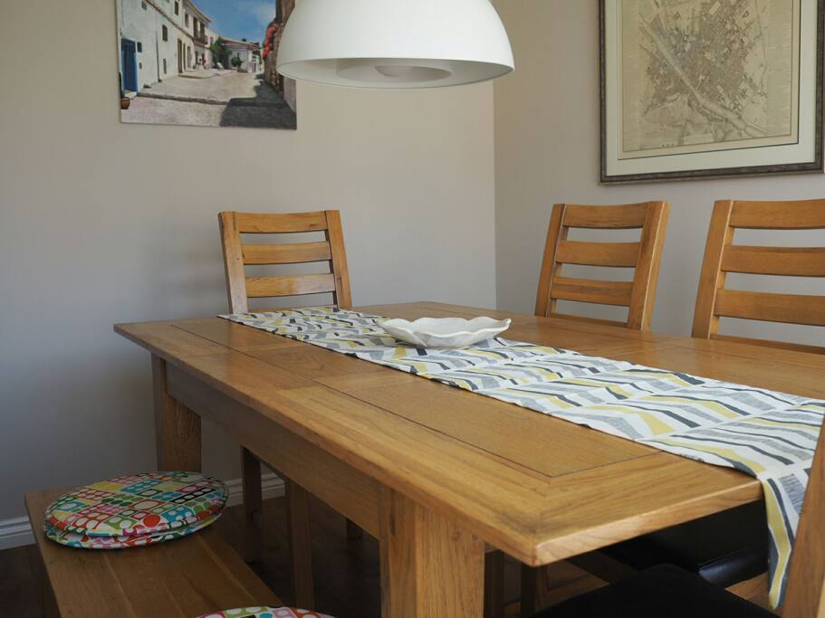 Dining Room which seats 6 people for dinner