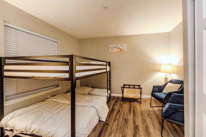 Bedroom 2: full over full bunk bed. Can accommodate up to 4