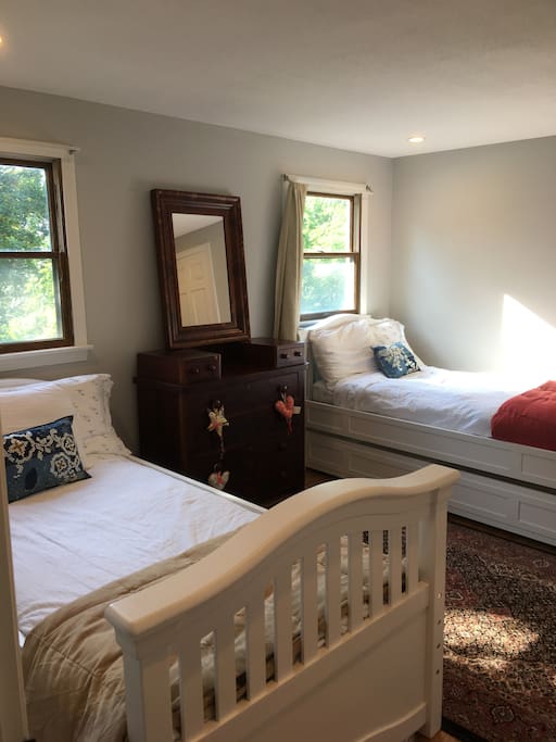Two twin beds