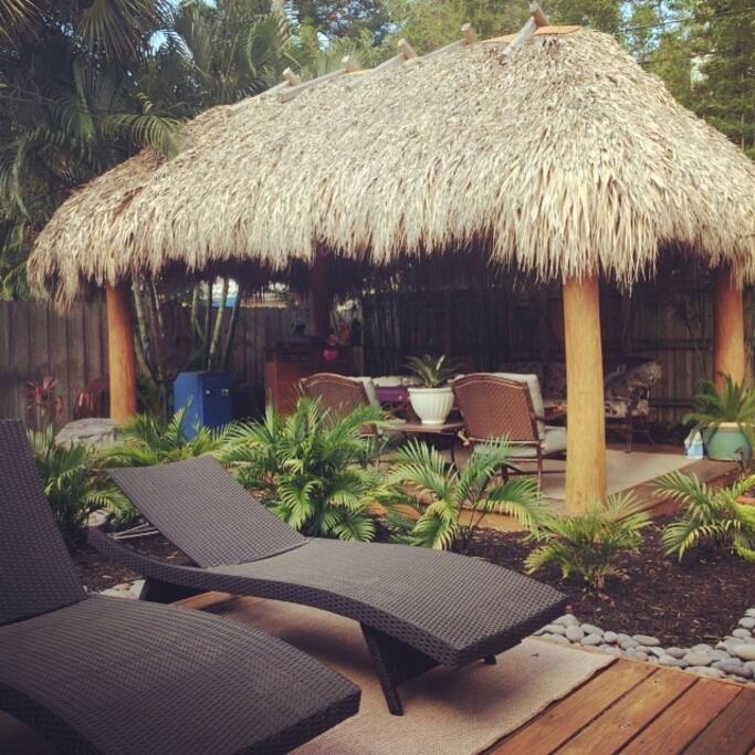 Naked Palms Tiki Hut..perfect space to chill and be yourself