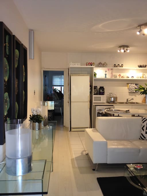 White wooden floors through-out