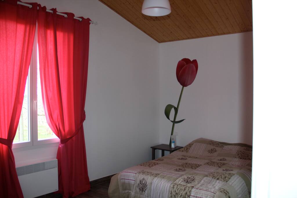 vue sur vignes
salle de bain privée
