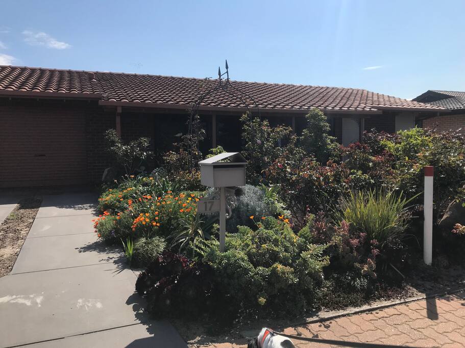 This is the front entrance and driveway to my home.