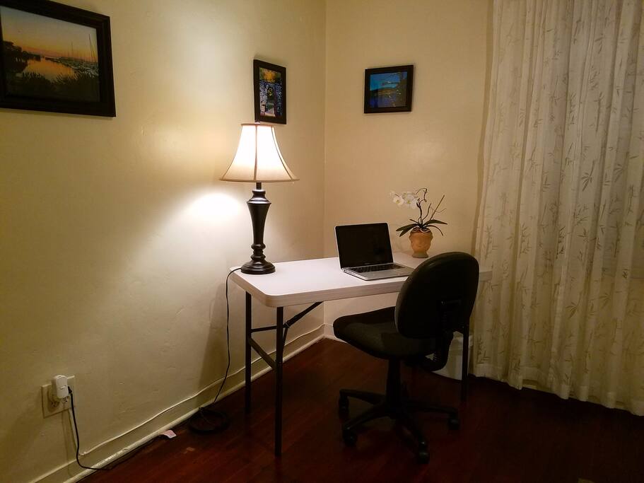 Desk available to do work