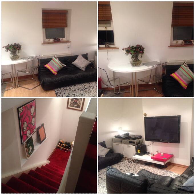 Living room and kitchen
