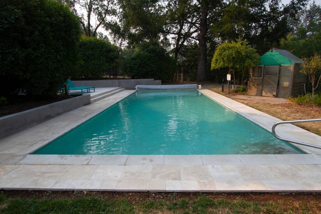 16 x 40 Pool. 4 feet deep max.