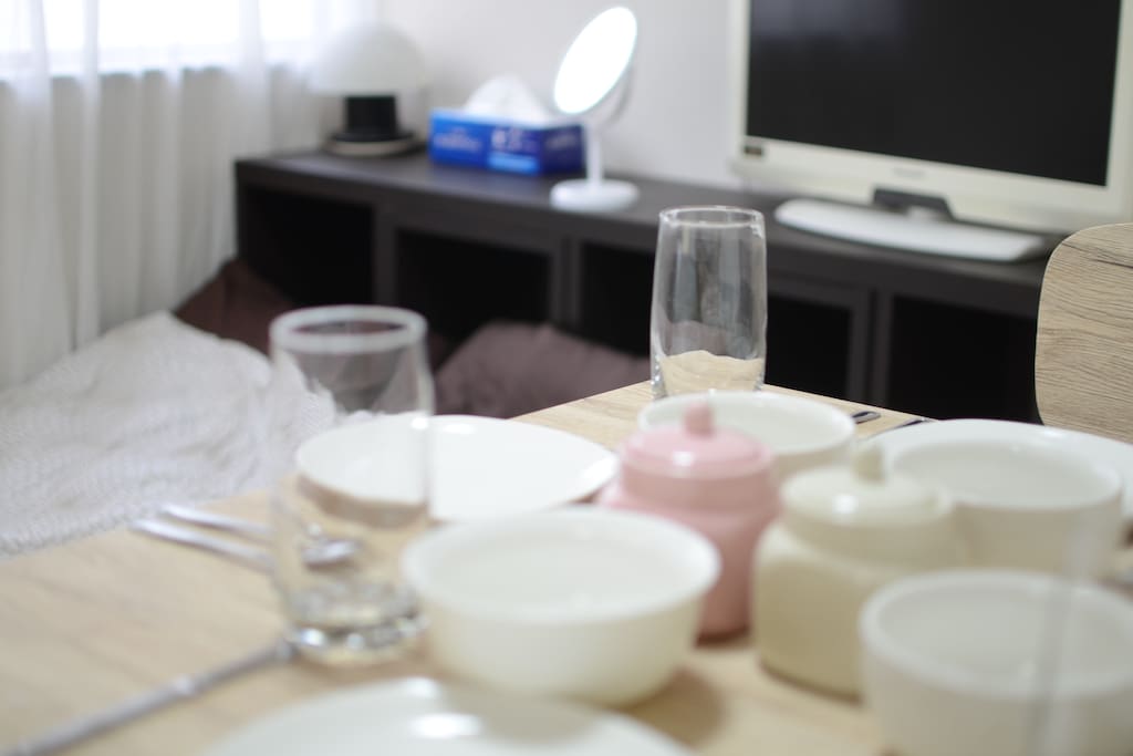 4人でお食事可能です。