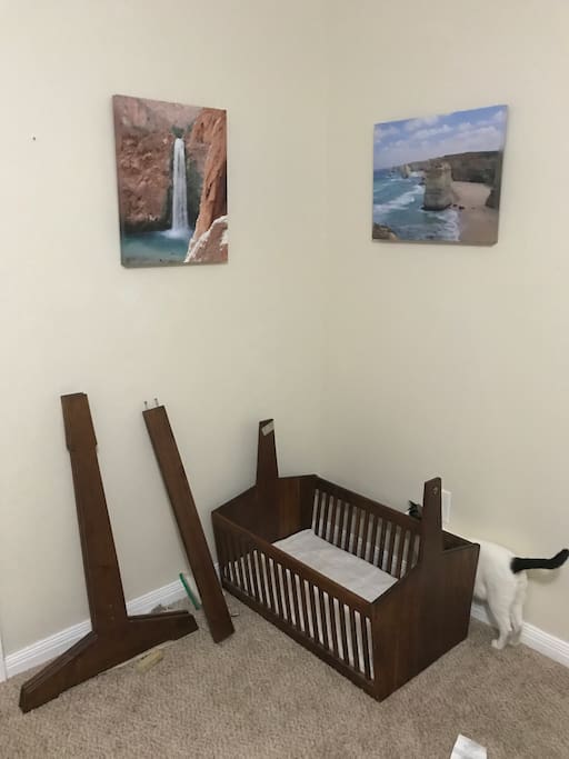 Crib can be put together if needed