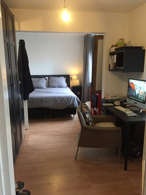 Bedroom with desk