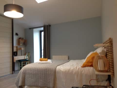 A comfortable room at Domaine des Crais