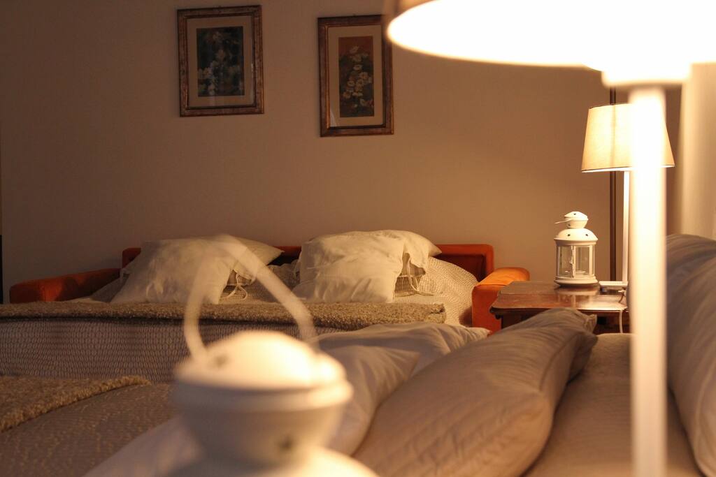 the main quadruple room, double sofa bed king sixe