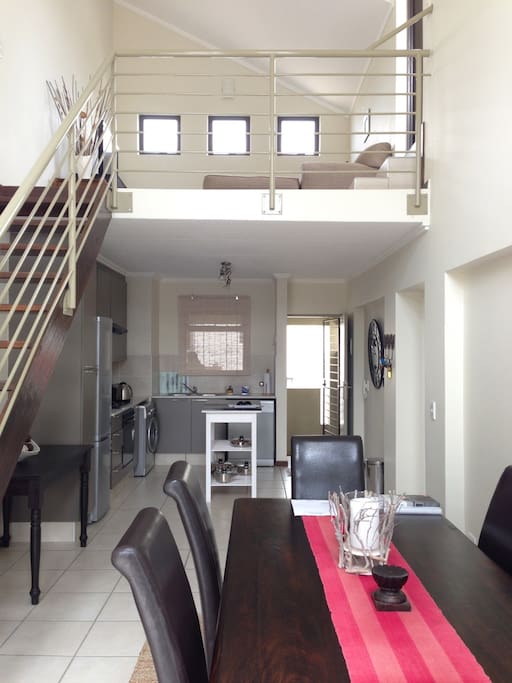 Dining room and open plan kitchen