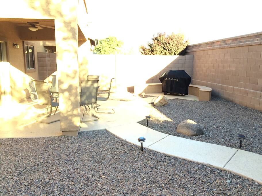 Backyard - Grill and Patio Table w/Chairs