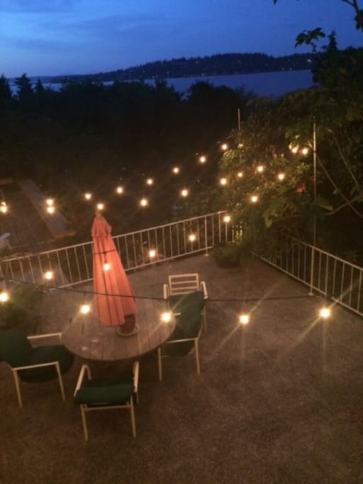 Private Patio by Night!