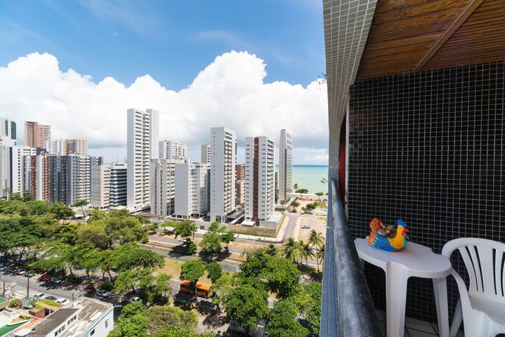 Flat 2 quartos (rooms). Conforto!