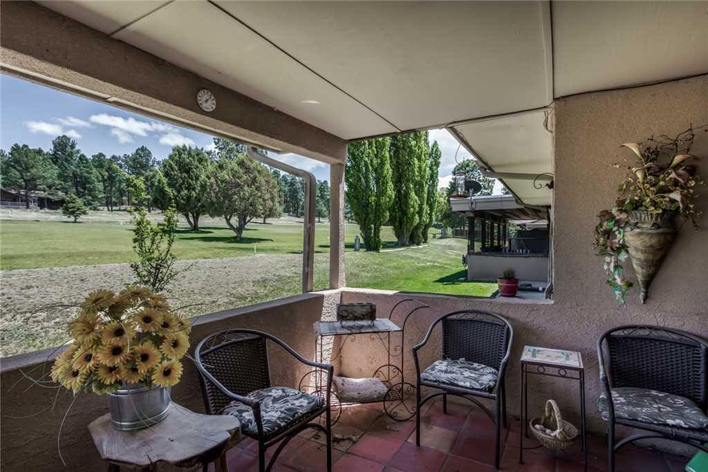 Visit the back patio for a breath of fresh New Mexico air.
