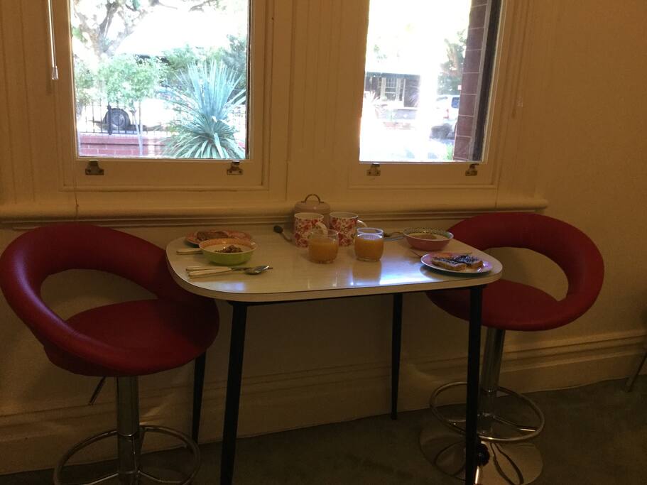 Enjoy relaxing private breakfast in your room with complimentary continental breakfast supplies.